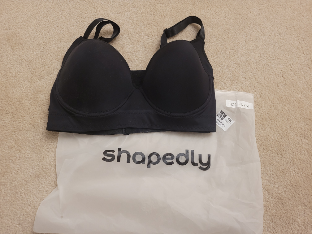 Shapedly Bra, Size 34/75J, Black NEW