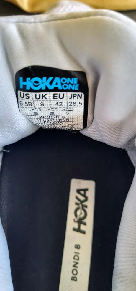 Hoka Bondi 8 Women's Running Shoes, US 9.5 B / 42 image indicator(2)