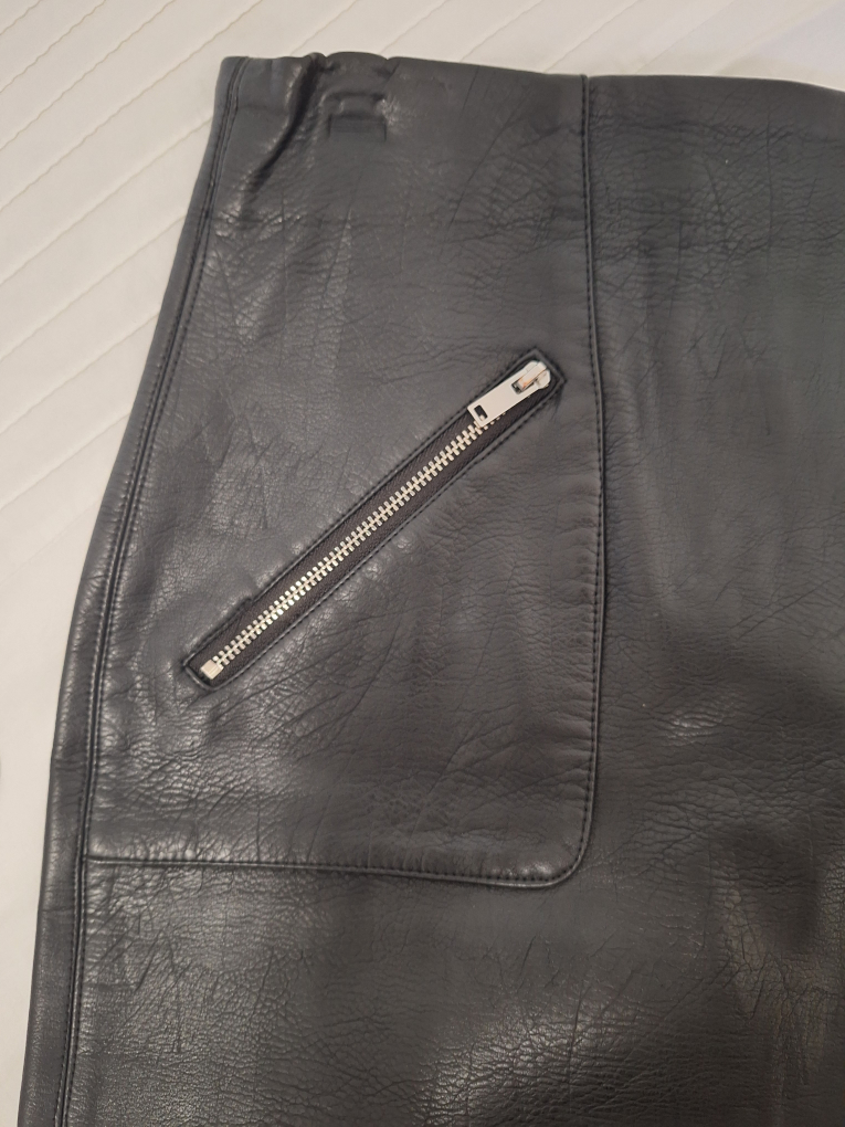Zara Faux Leather Skirt, Size S