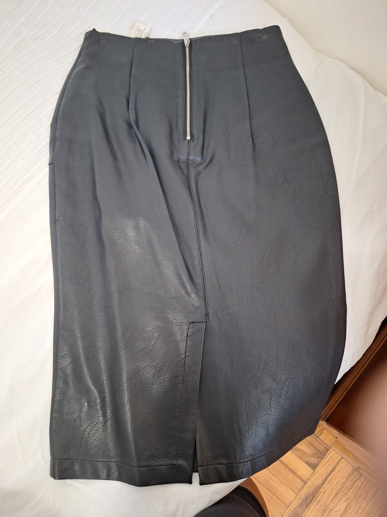 Zara Faux Leather Skirt, Size S - photo 2