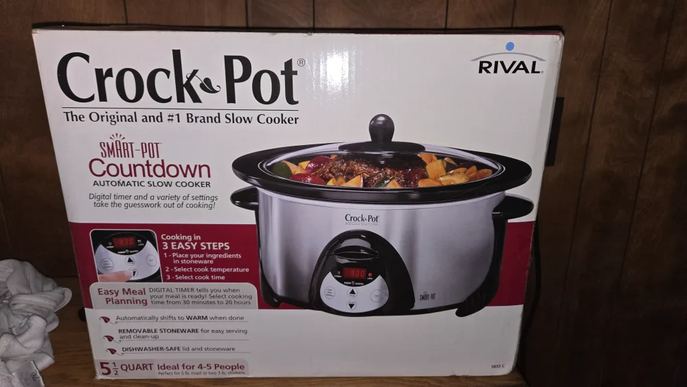 Crock-Pot Smart-Pot Countdown Slow Cooker 5.5 Quart thumbnail