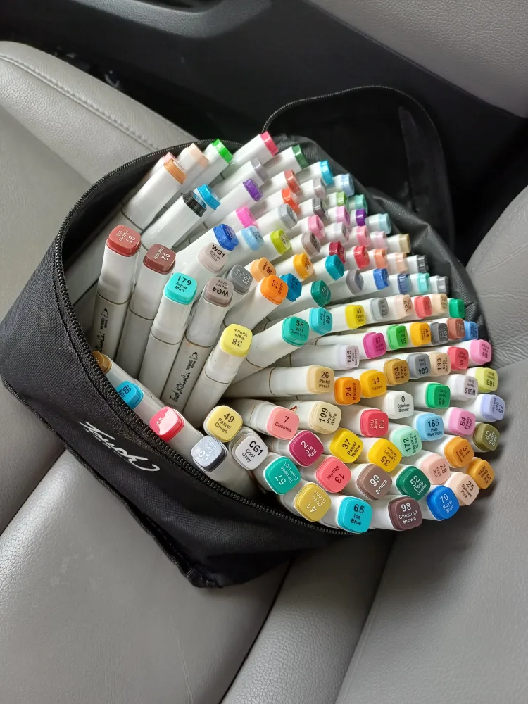 Touch 120pcs Markers with Case image indicator(4)