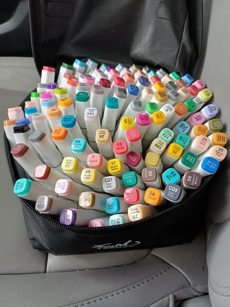 Touch 120pcs Markers with Case image indicator(9)