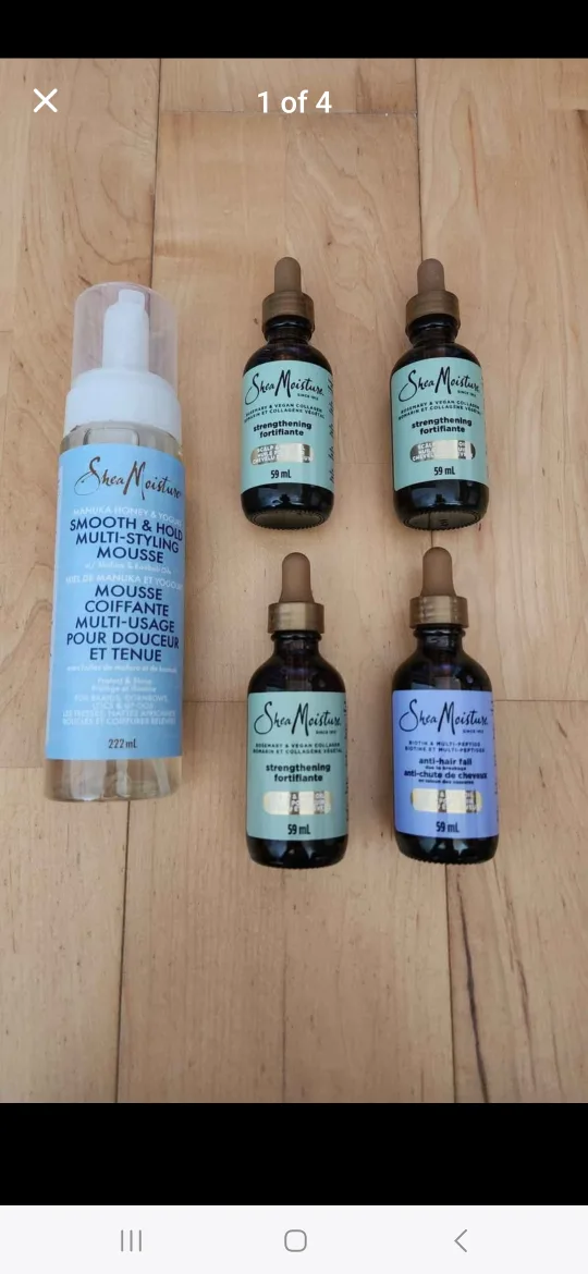 Shea Moisture Styling Mousse, Strengthen, Anti-Hair Fall Oils thumbnail