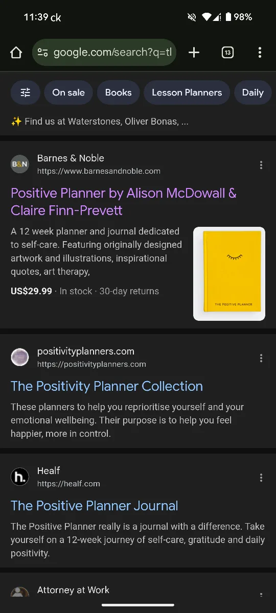 Like New: The Positive Planner (yellow journal & planner) image indicator(4)