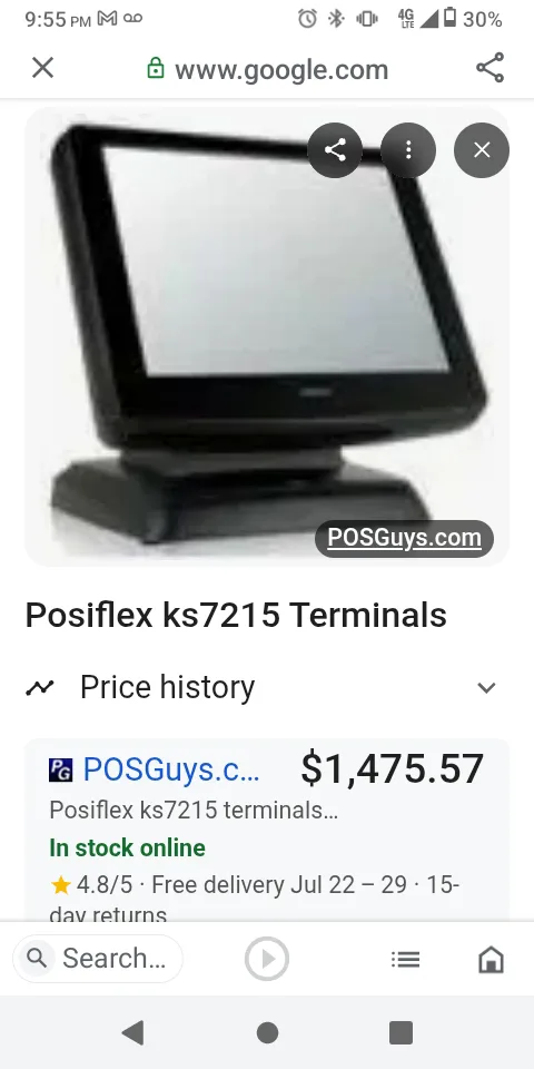 Posiflex ks7215/7217 Fanless LCD Touch Terminal thumbnail