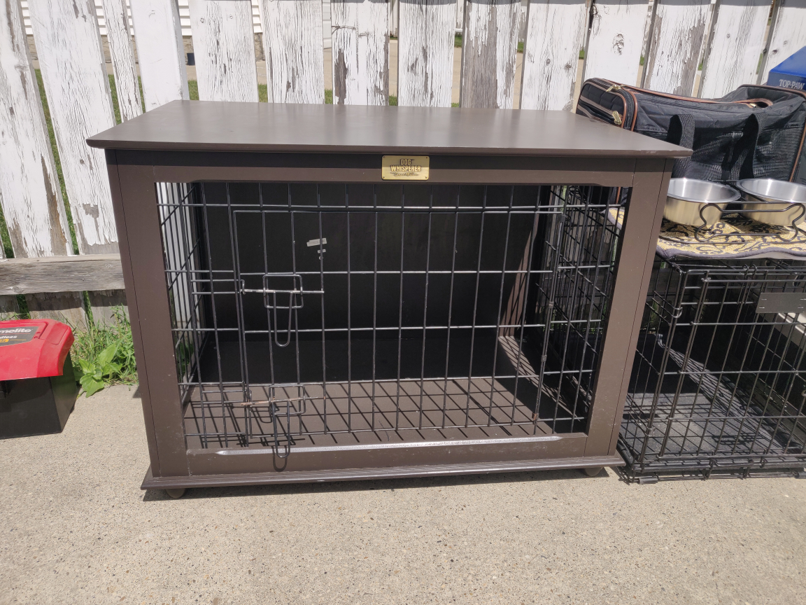 large sturdy dog kennel
