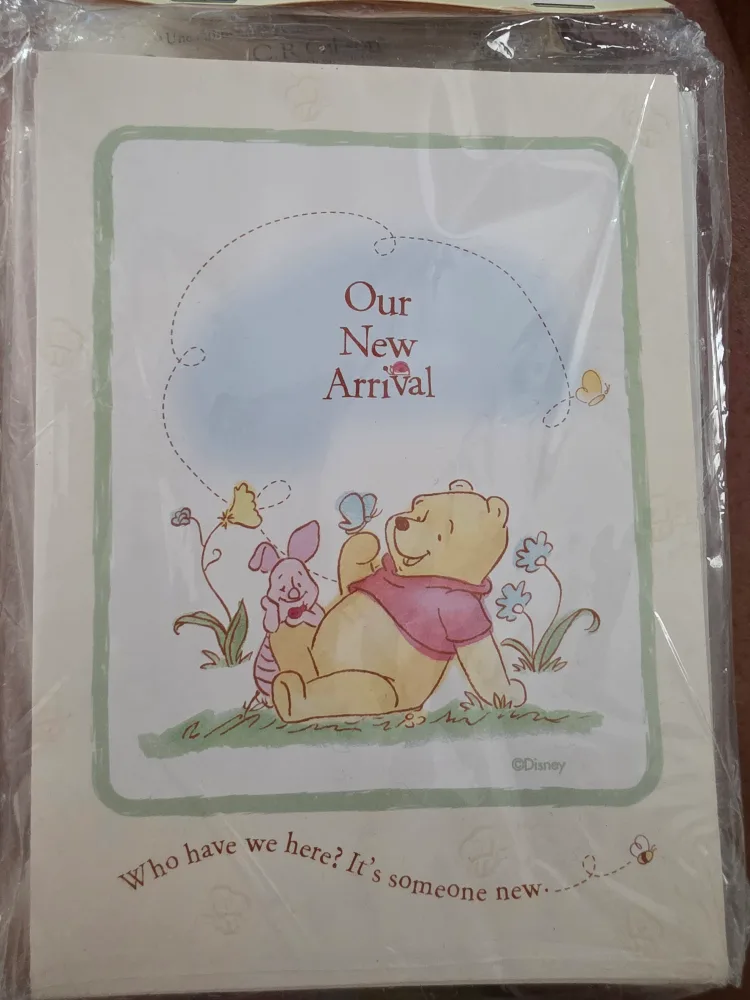 Disney Winnie the Pooh baby announcements thumbnail