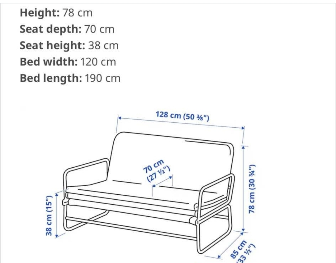 IKEA sofa bed - dark grey - photo 4