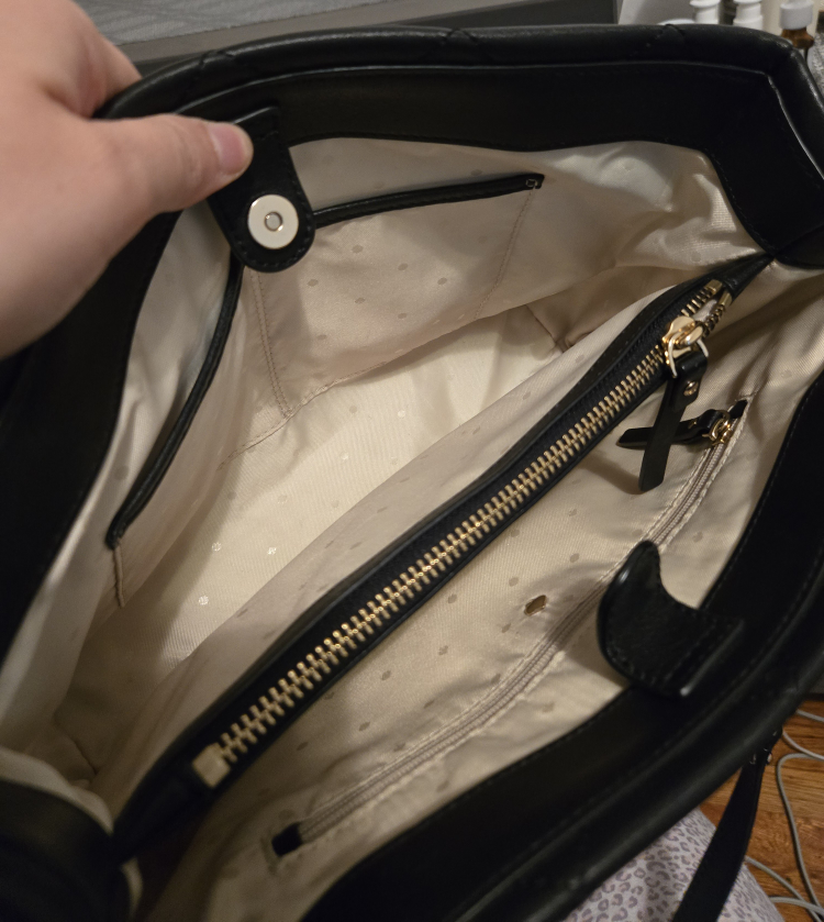 Kate Spade Black Quilted Leather Tote Bag - photo 3