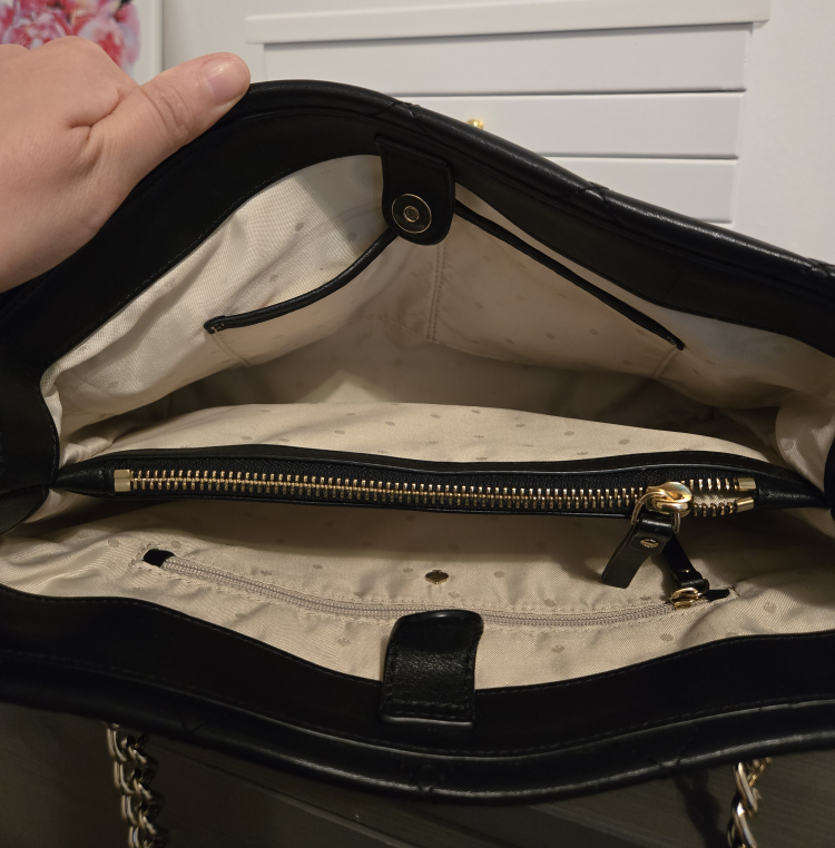 Kate Spade Black Quilted Leather Tote Bag - photo 4