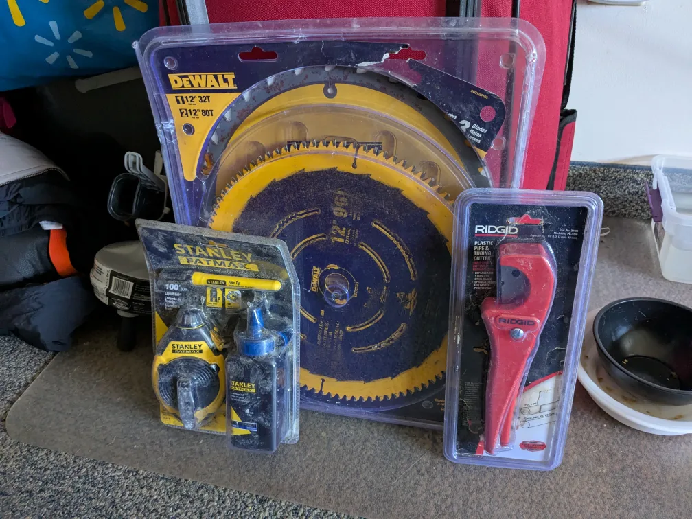 DeWalt Saw Blades, Stanley Fatmax, Ridgid Pipe Cutter thumbnail