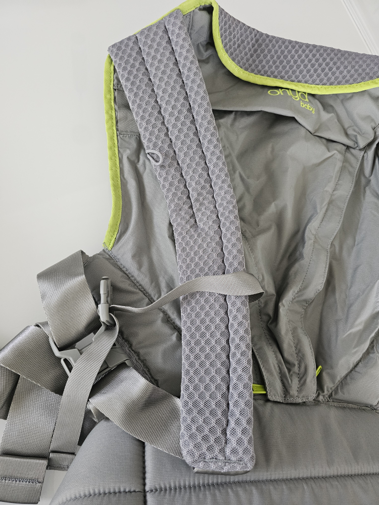 Onya Baby Carrier w/ Infant Booster - Grey & Green - photo 4