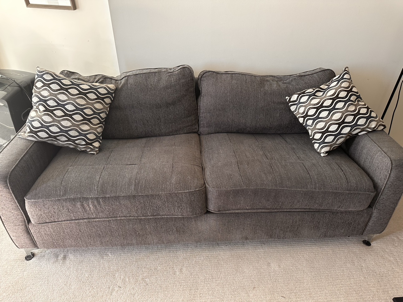 Gray Couch 77” Moving Sale Pickup ASAP - photo 2