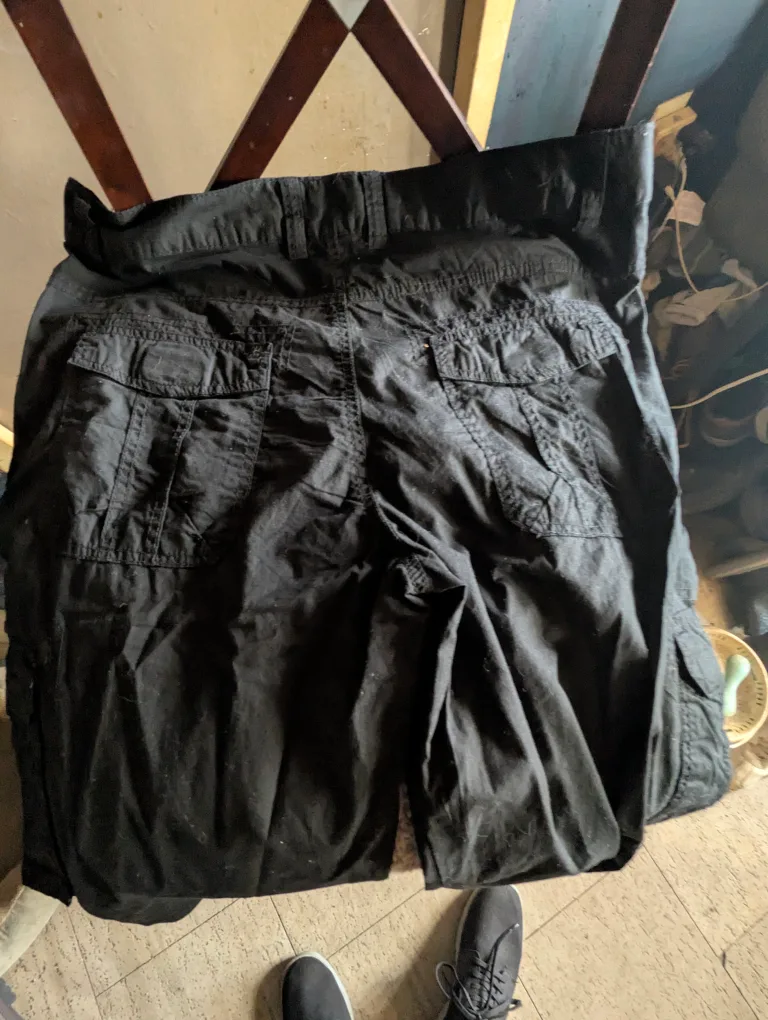 Stockh lmme Black Cargo Pants - Size 34 image indicator(3)