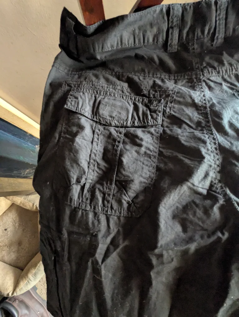 Stockh lmme Black Cargo Pants - Size 34 image indicator(4)