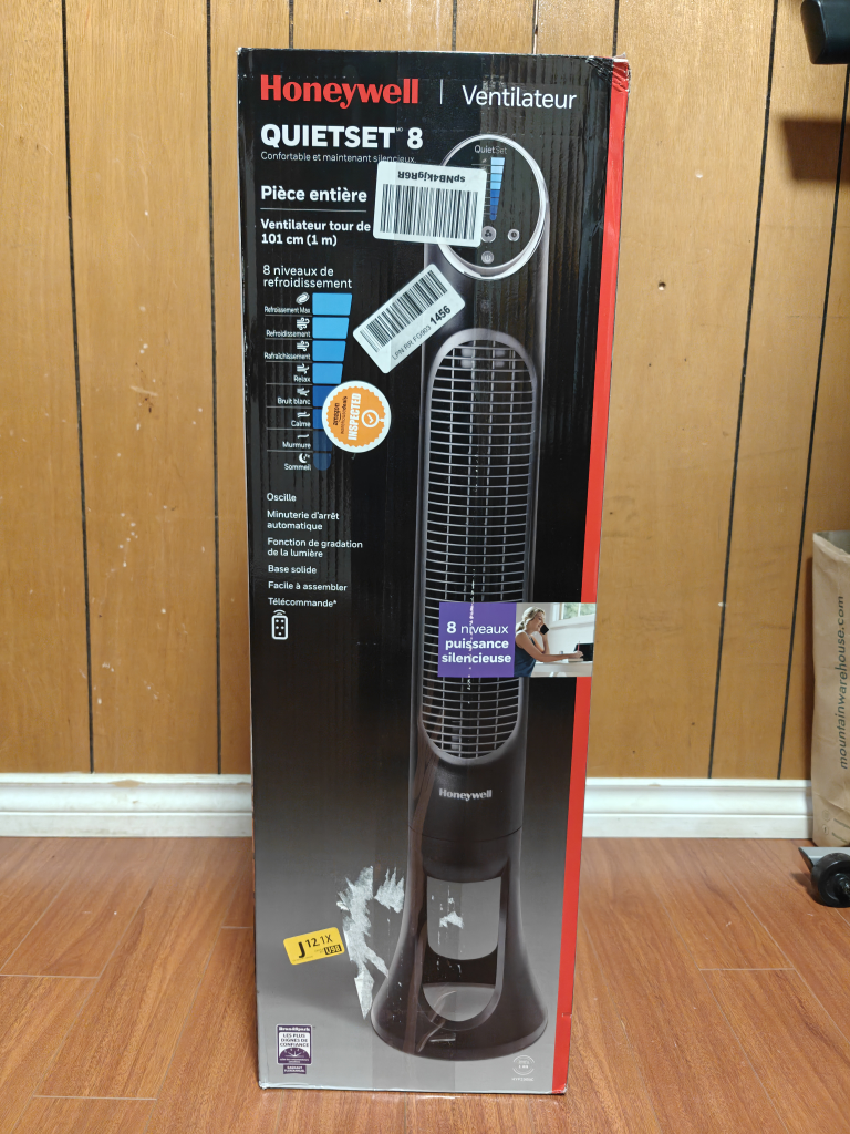 Honeywell QuietSet 8 Whole Room 40" Tower Fan - photo 3