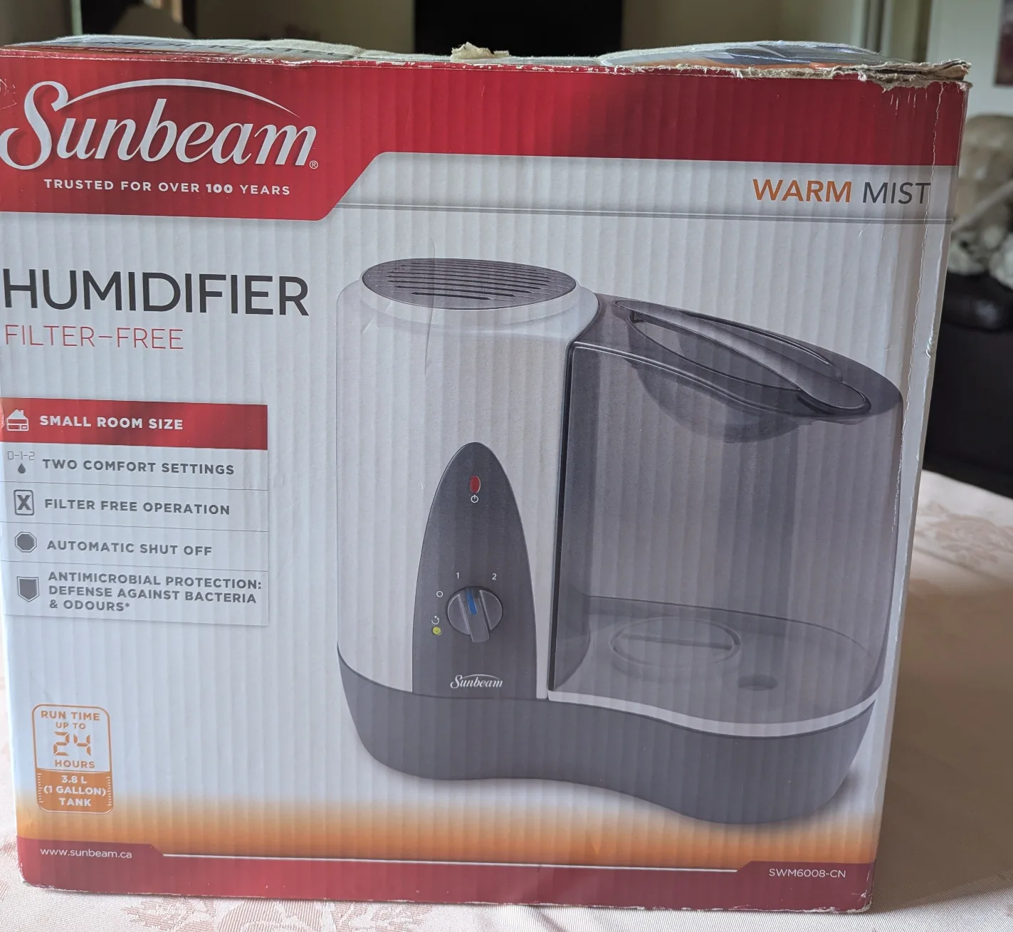 Sunbeam Warm Mist Humidifier - Filter-Free thumbnail