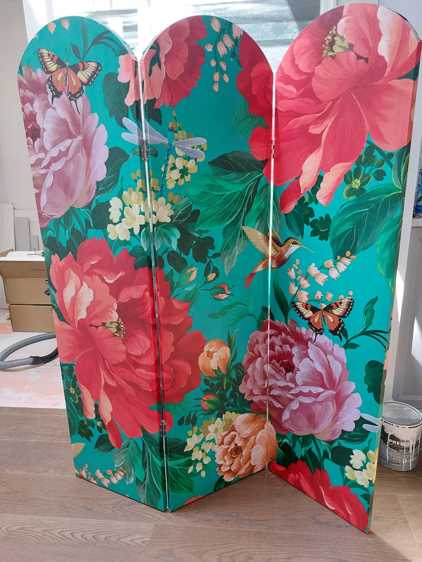 Painted room divider screen thumbnail