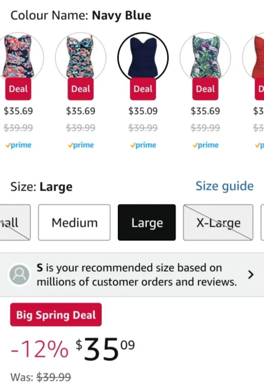 Navy Blue Ruched One-Piece Swimsuit image indicator(7)