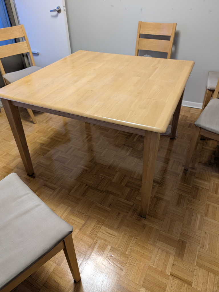 Wooden Dining Table 45' x 45'
