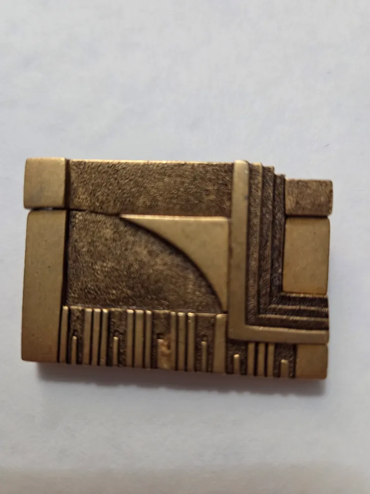 Vintage Frank Lloyd Wright inspired Geometric Design Brooch image indicator(4)