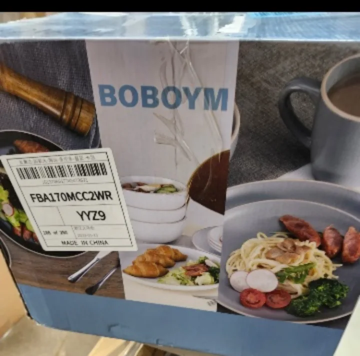 BOBOYM 12-Piece Dinnerware Set, Service for 4 image indicator(3)