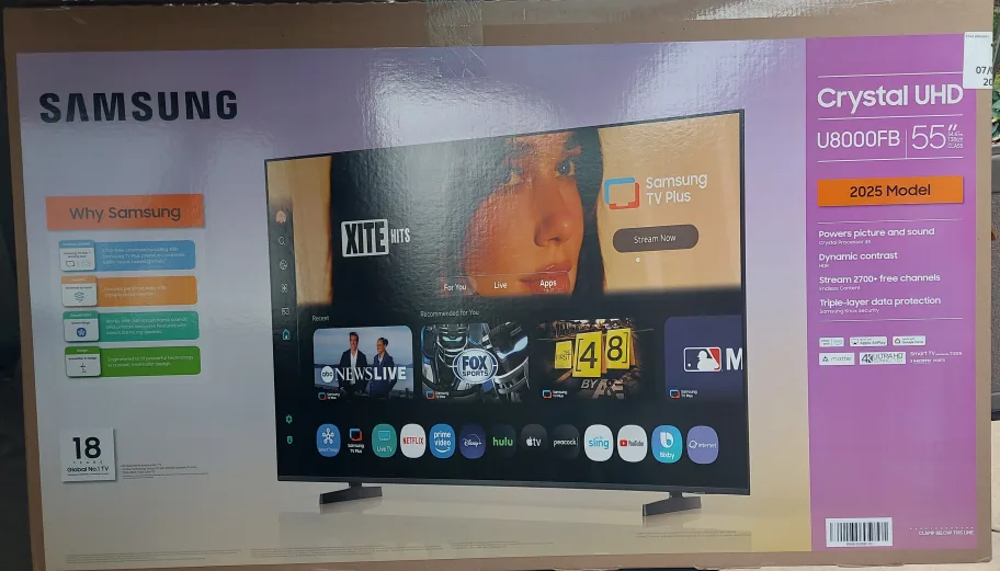 Samsung 55" 4K SMART  Crystal UHD TV image indicator(6)