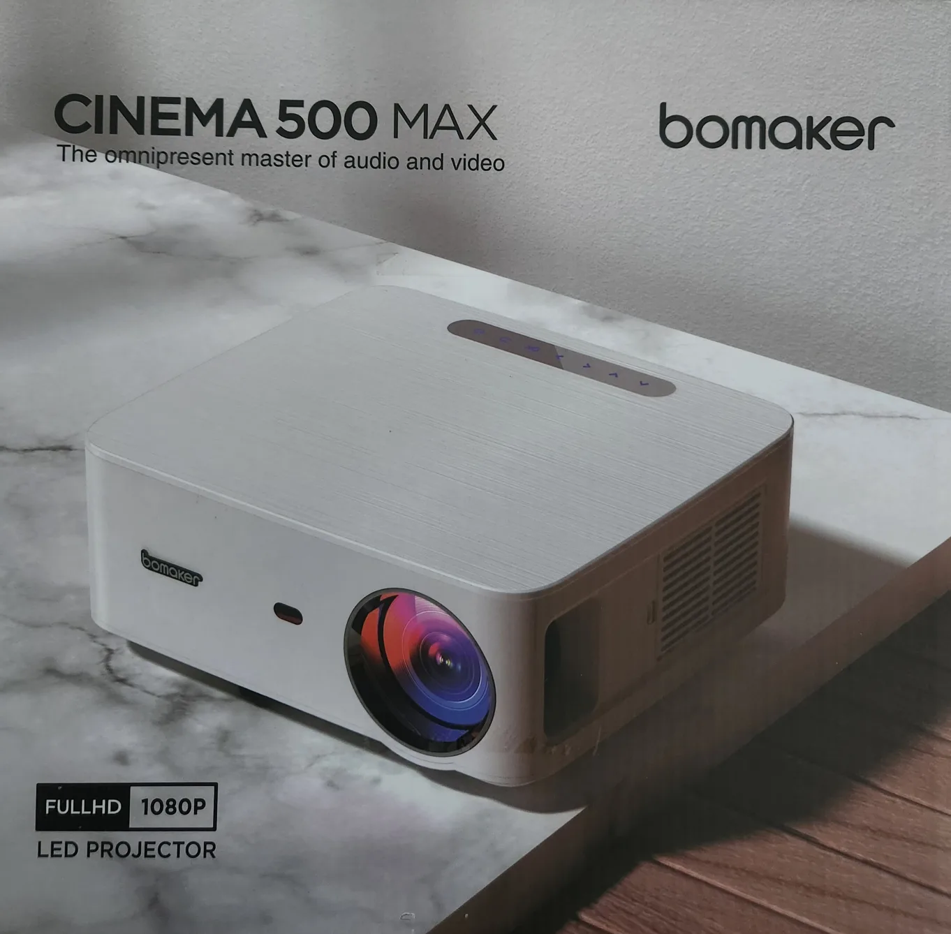 🇨🇦Bomaker Cinema 500 Max FHD 1080P LED Projector thumbnail