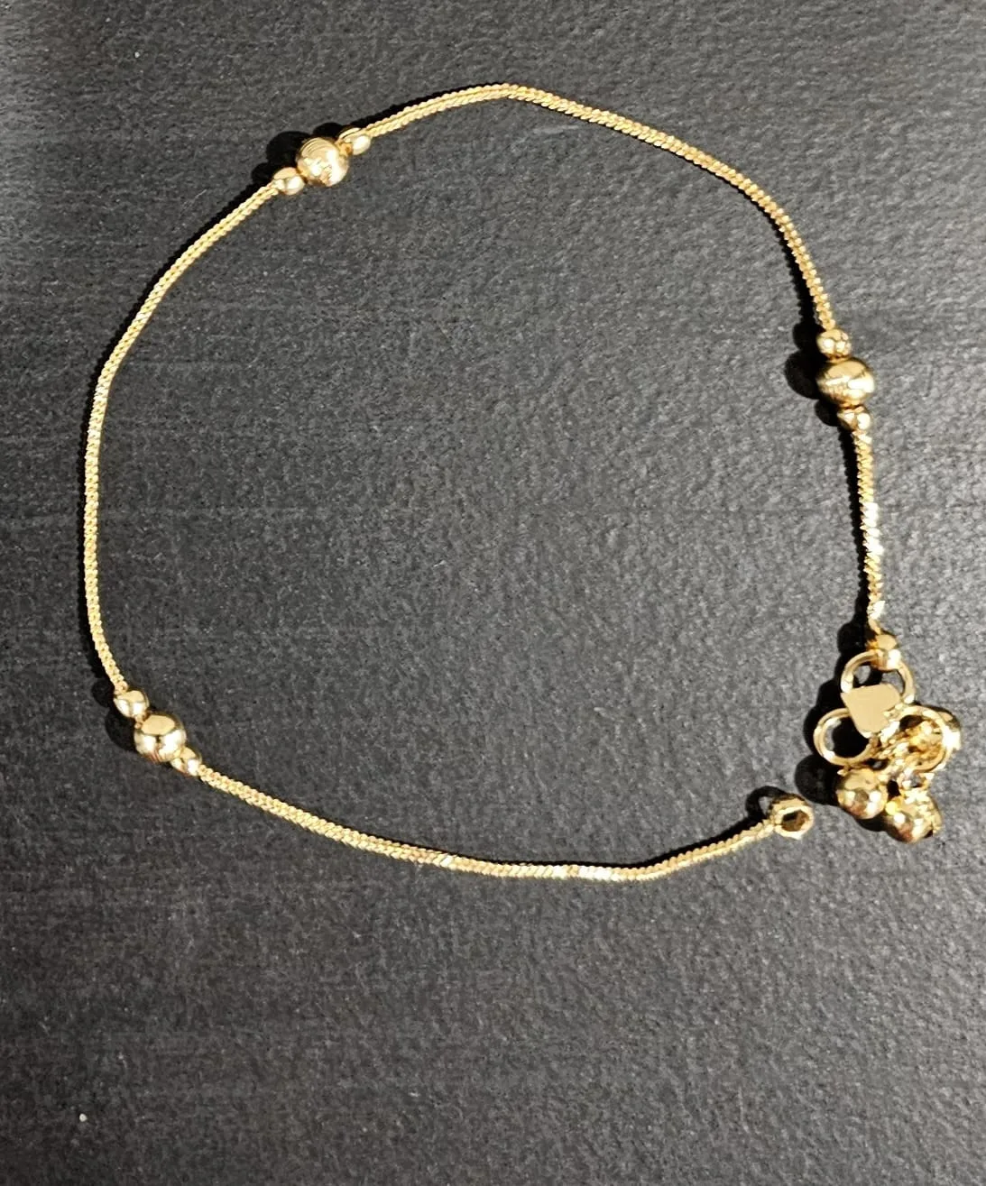 BNWOT Gold  plated Anklet with Bells/shipping free image indicator(4)