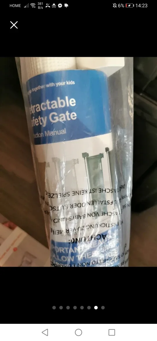 Retractable Safety Gate 55 inch - White image indicator(5)