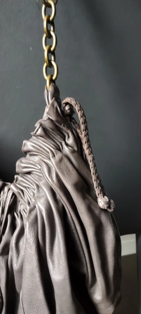 BCBGMAXAZRIA sofe  cowhide Hobo Bag image indicator(2)