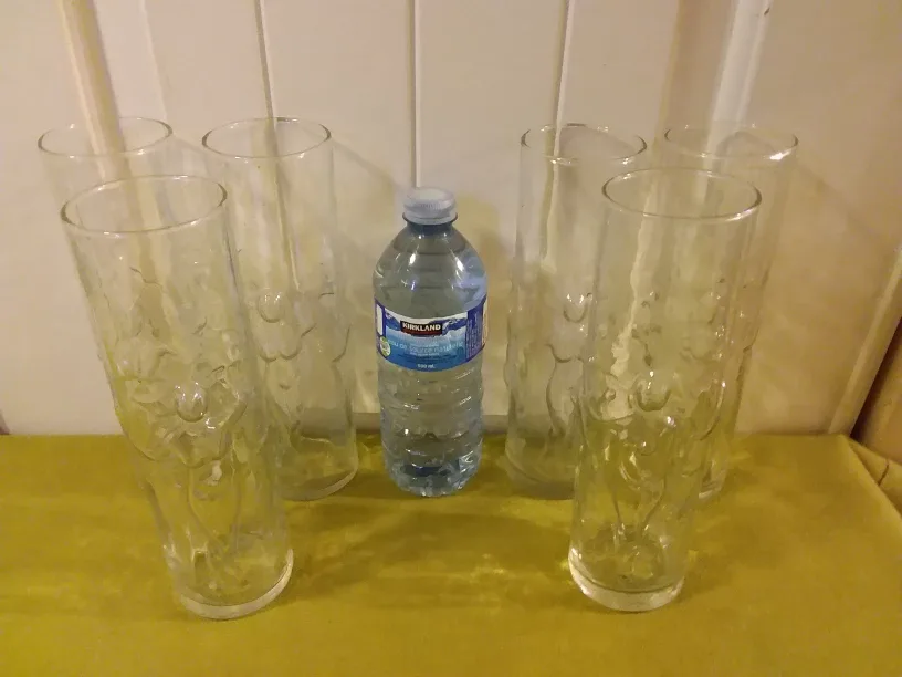Embossed 1980's Beverage Glasses from Florida 🇨🇦 thumbnail