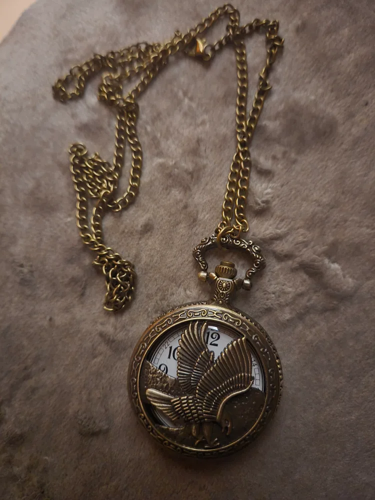 Vintage Style Pocket Watch with Chain thumbnail