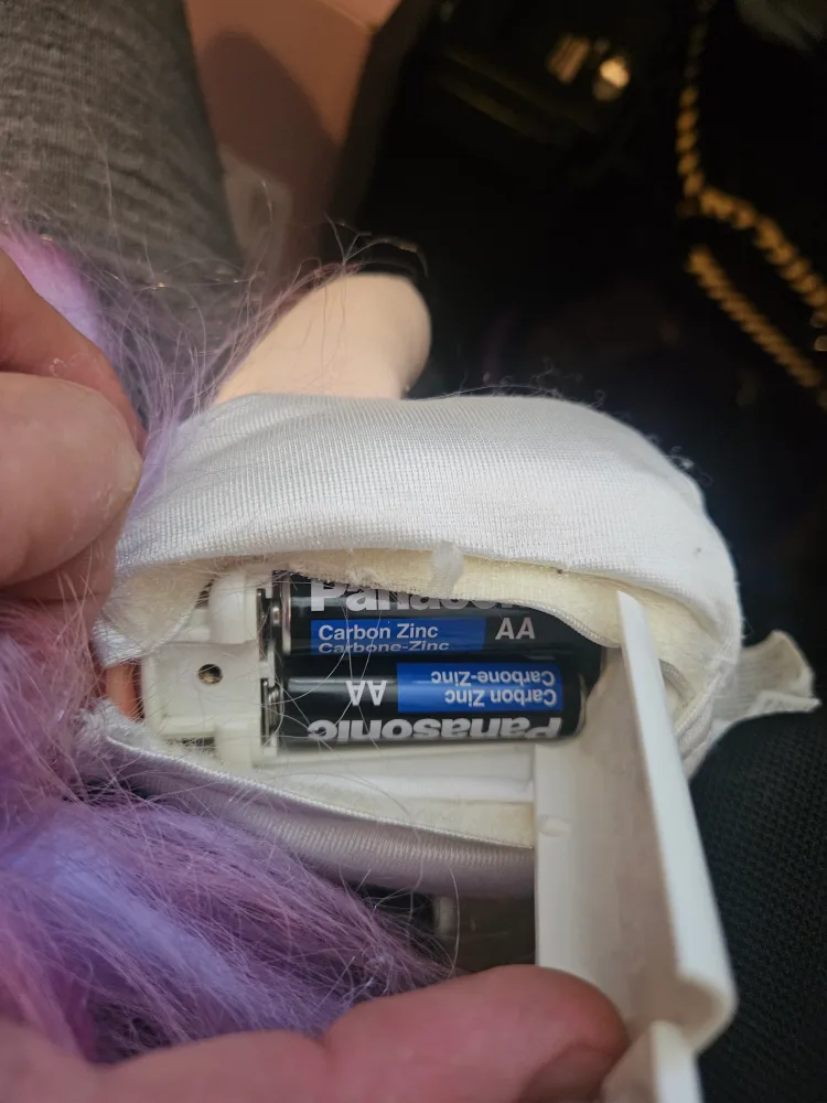 Vintage 1992 PJ Sparkles Purple Light Up Soft Plush Doll image indicator(9)