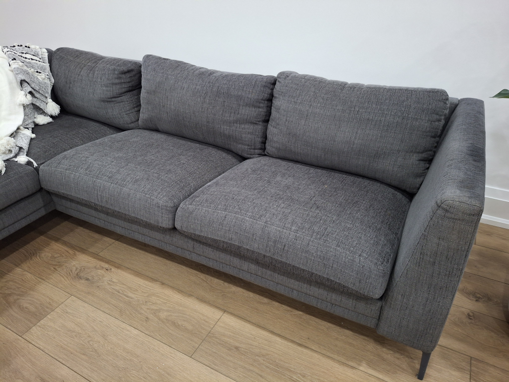 Grey Sectional Sofa with Chaise Lounge - photo 3