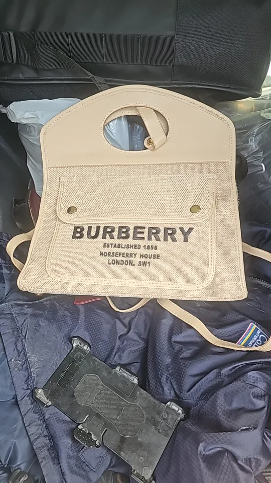 Burberry Beige Canvas Tote Bag thumbnail