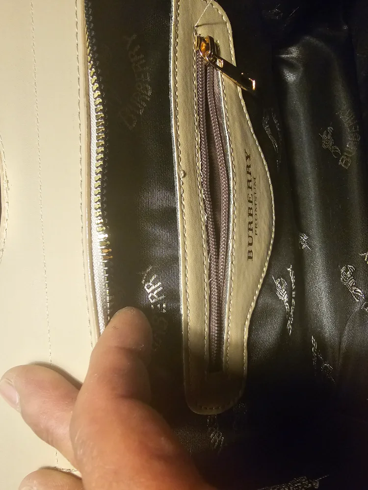 Burberry Beige Canvas Tote Bag image indicator(5)