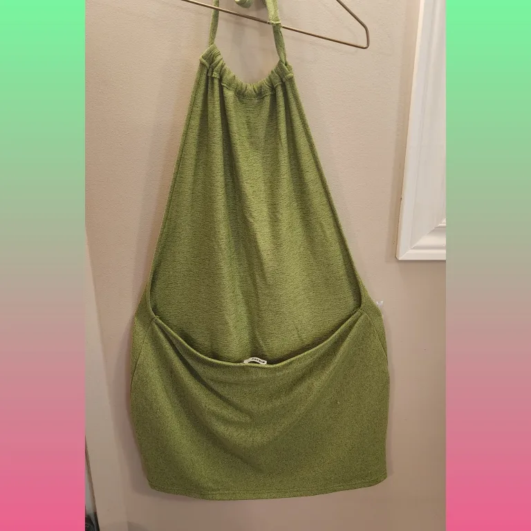 Kollyy Green Halter Dress - Size XL image indicator(2)