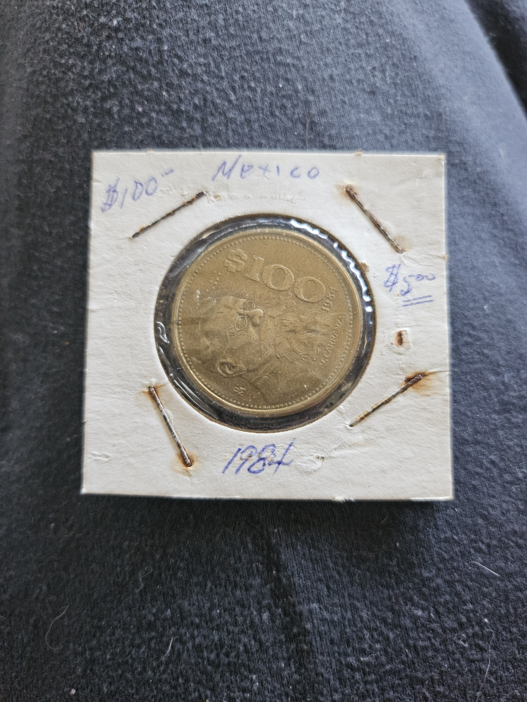 1984 Mexican $100 Peso Coin - photo 2