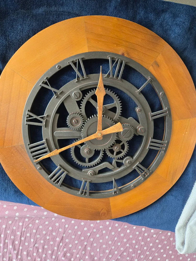 Gear Wall Clock - Wood Vintage thumbnail