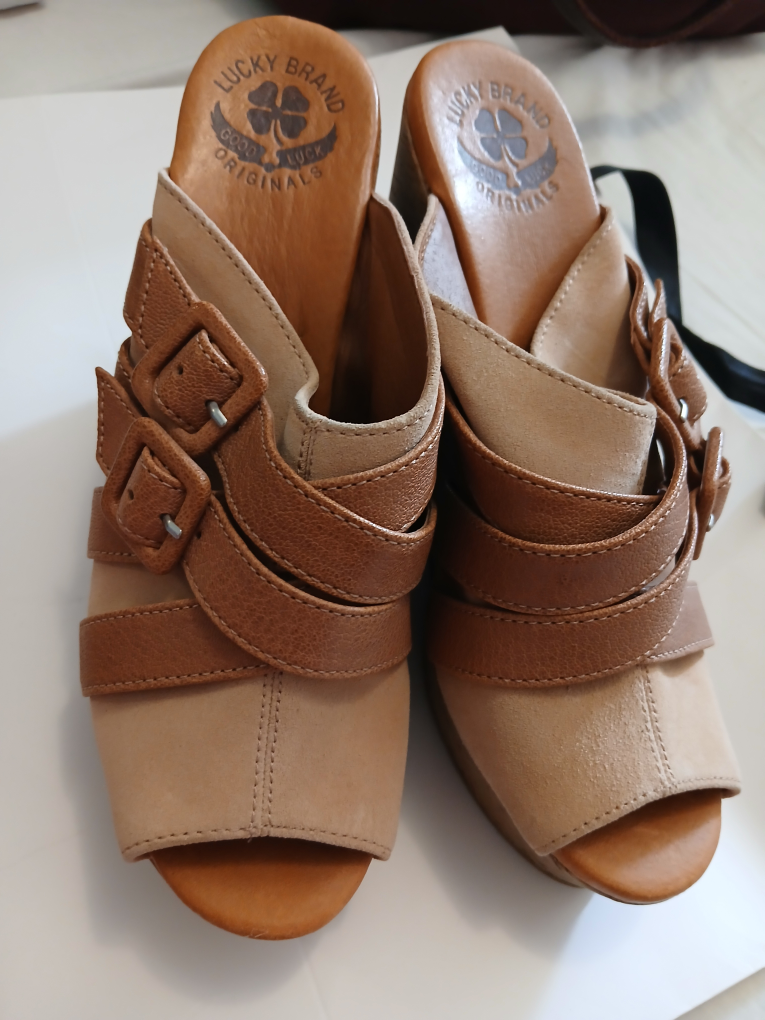 Lucky Brand Wedge Sandals - Size 8