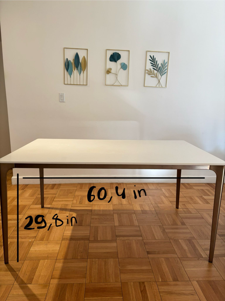 West Elm Dining Table (60.4" x 29.8") Onyx Top