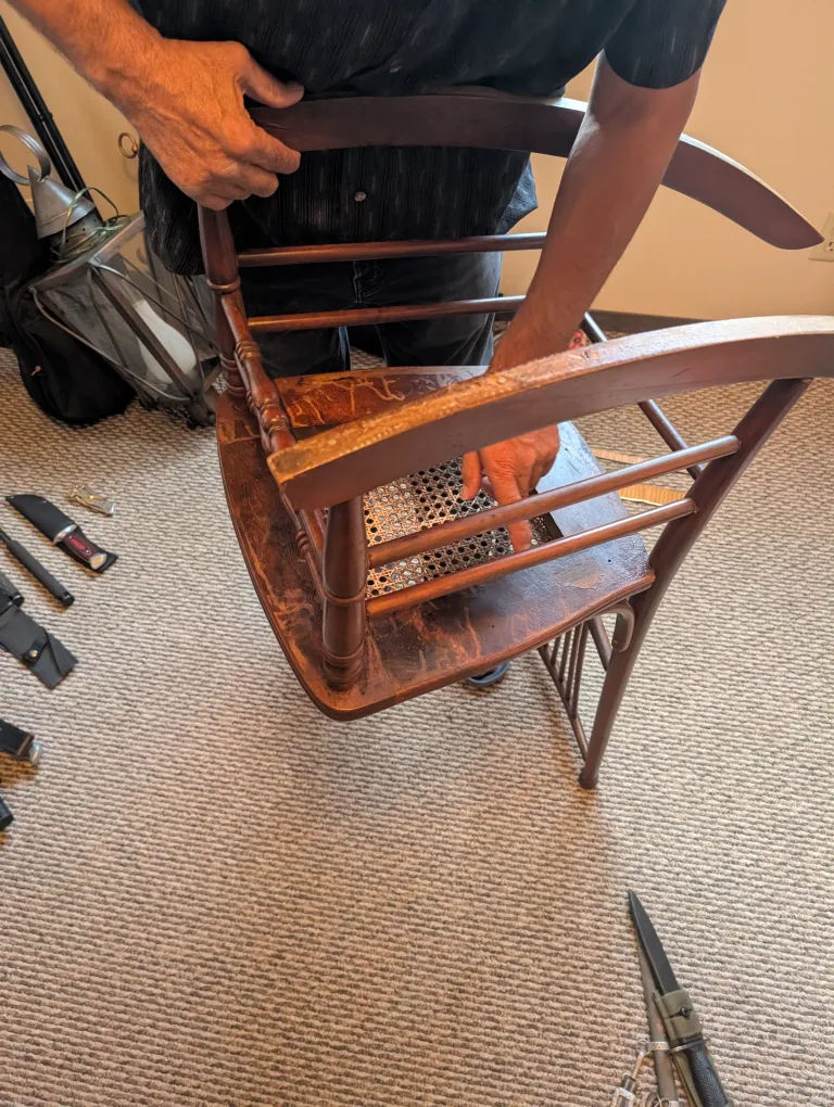 Vintage Canada Furniture Manufacturers rocking Chair image indicator(3)