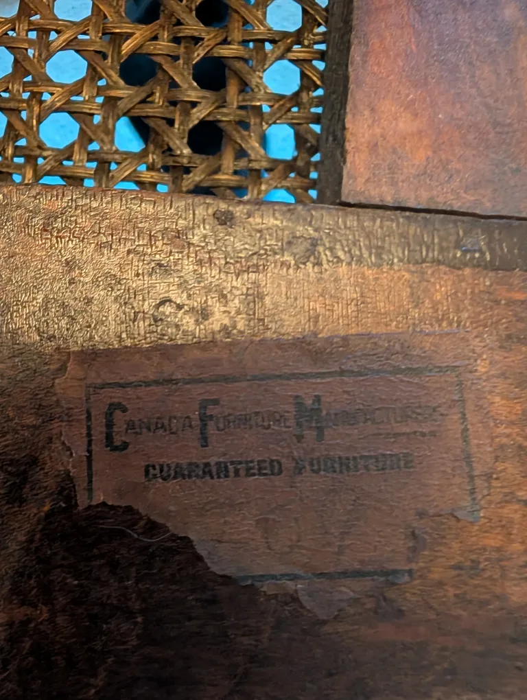 Vintage Canada Furniture Manufacturers rocking Chair image indicator(4)