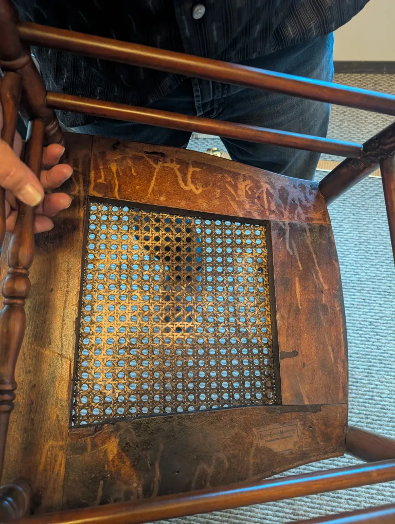 Vintage Canada Furniture Manufacturers rocking Chair image indicator(5)