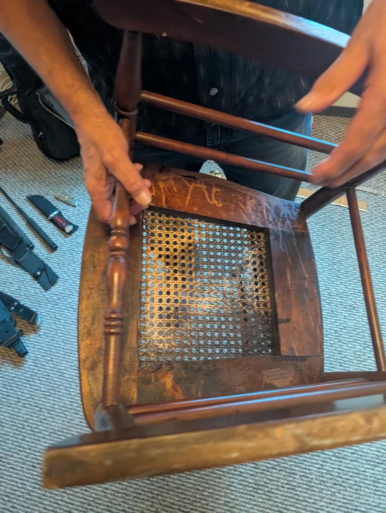 Vintage Canada Furniture Manufacturers rocking Chair image indicator(6)