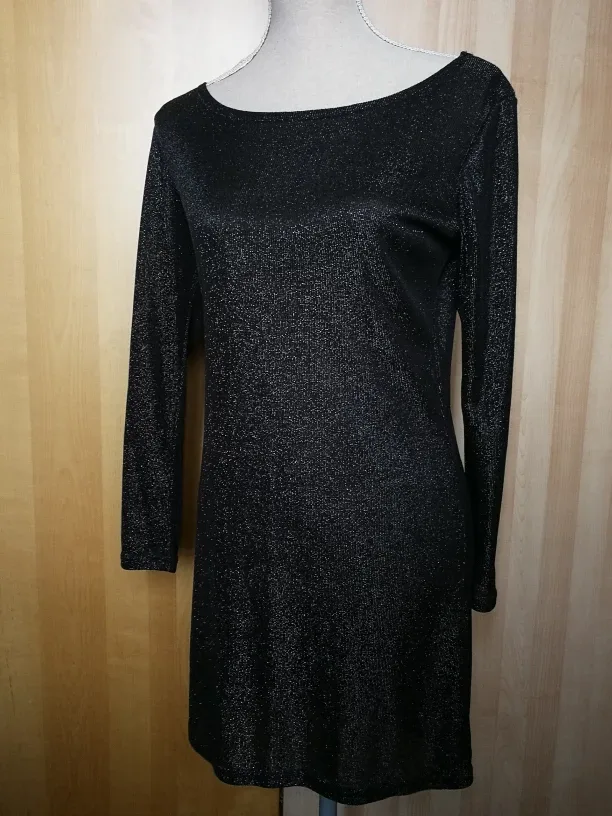 New black shimmer dress size S image indicator(4)