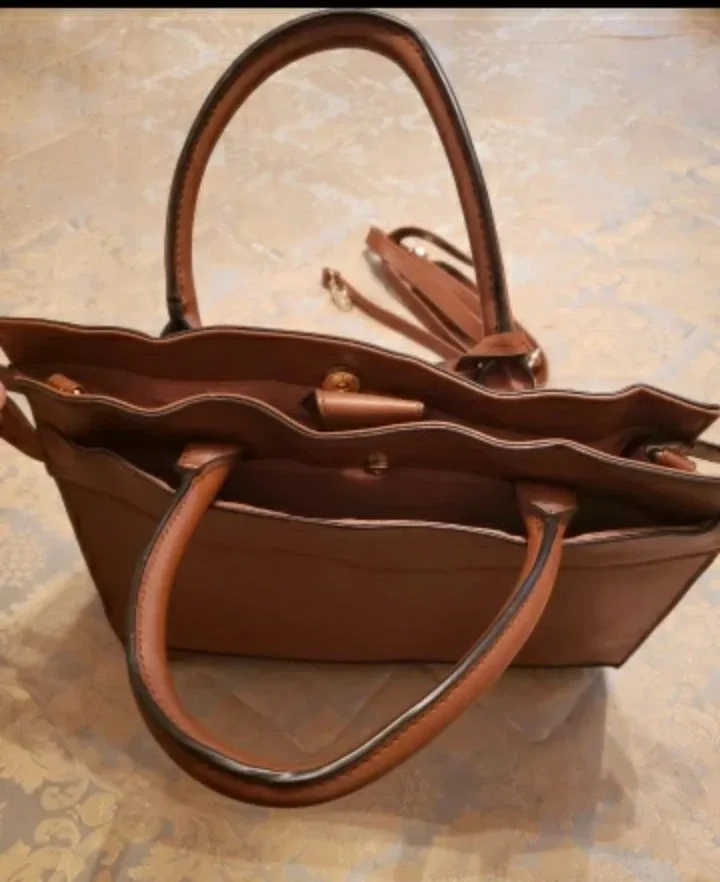 Christian Siriano Brown Tote Bag (New without tags) image indicator(2)