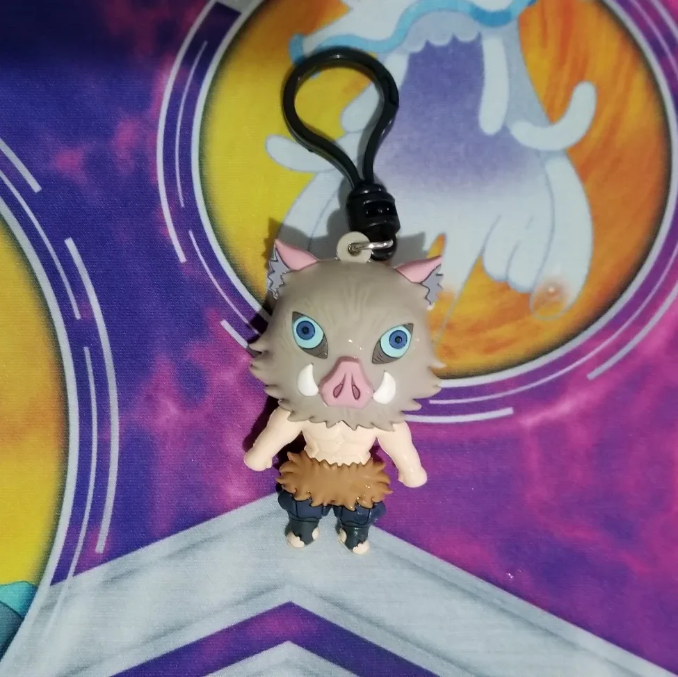 Demon Slayer Inosuke Keychain bag clip thumbnail